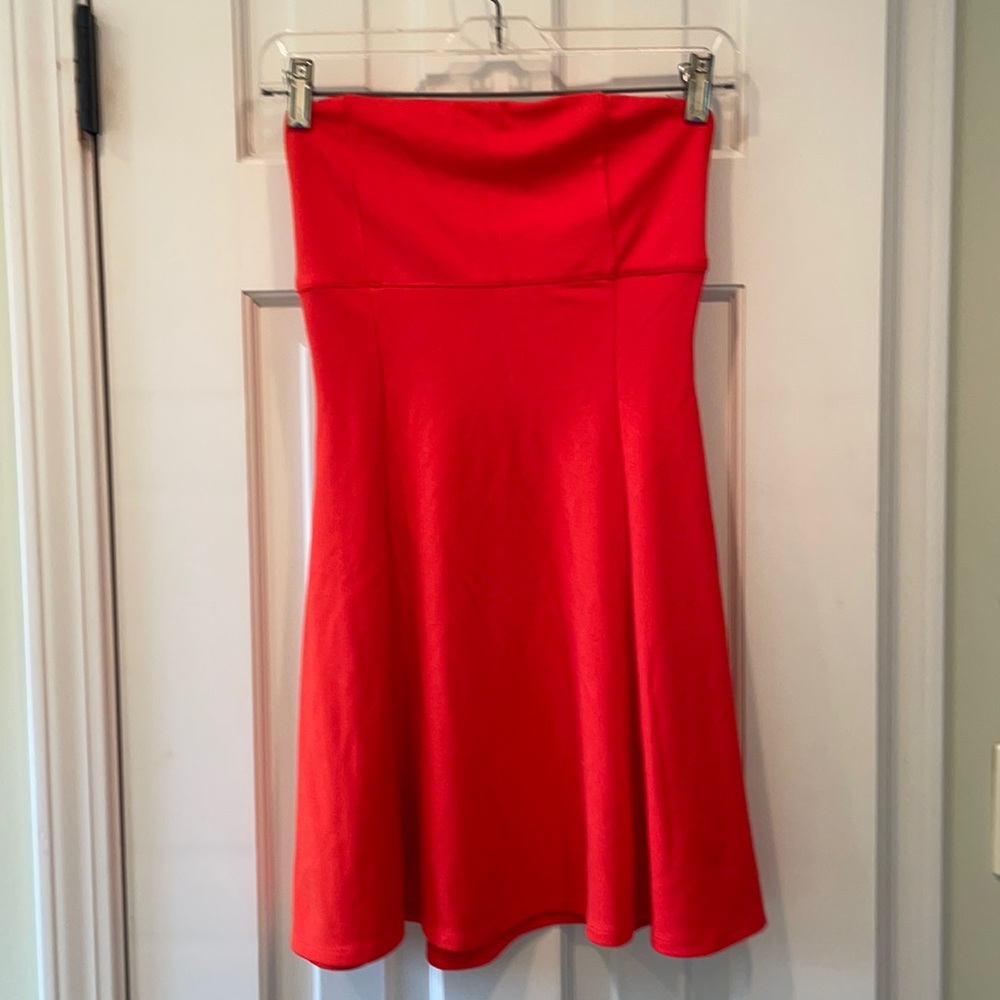 Red Orange Mini Dress